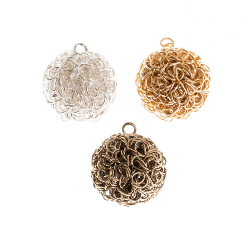 Wire Jewellery Design ( Round Embossed ) | Size : 20mm | 20Pcs