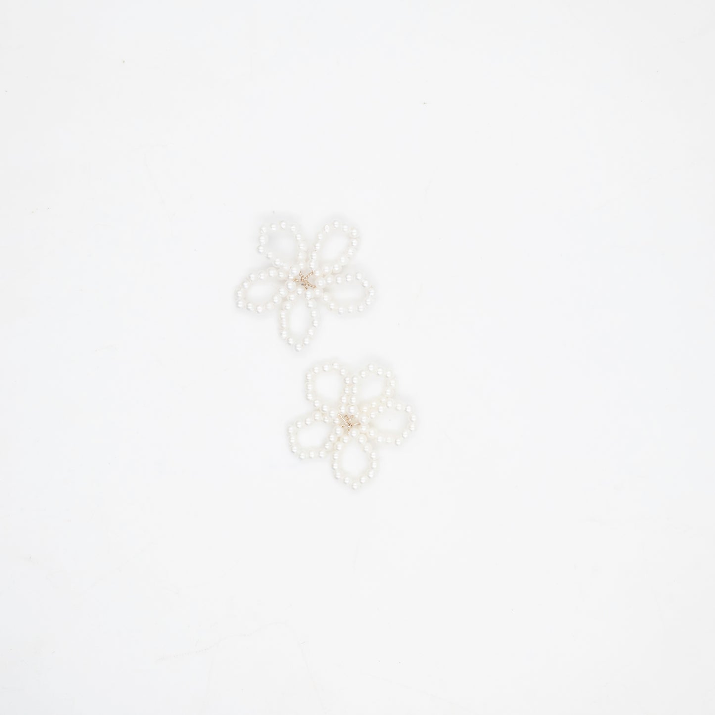 Cream Beads Hair Accessories | Size : 35mm | Qty : 6pcs | HA25