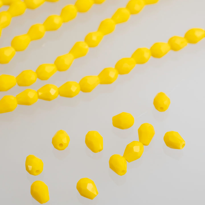 Drop Opaque Beads | Size : 5*7 | Qty : 5 Line-approx 275 Beads perline | GB90