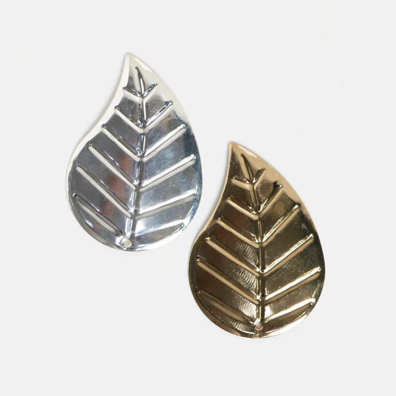 Metal art leaf | Size : 62mm | 10 Pcs | F-3-5