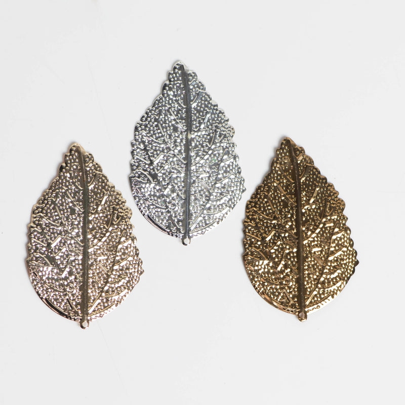 Metal art leaf | Size : 55mm  | 10 Pcs | F-4-28
