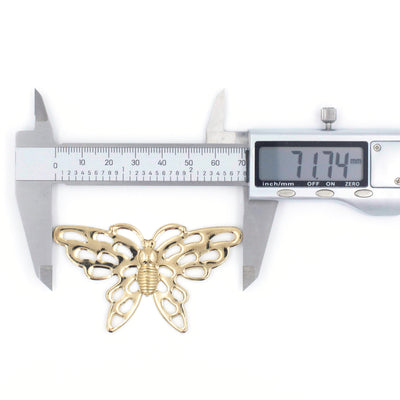Metal Art Butterfly | Size : 72mm | 20Pcs  ( F-6-14 )