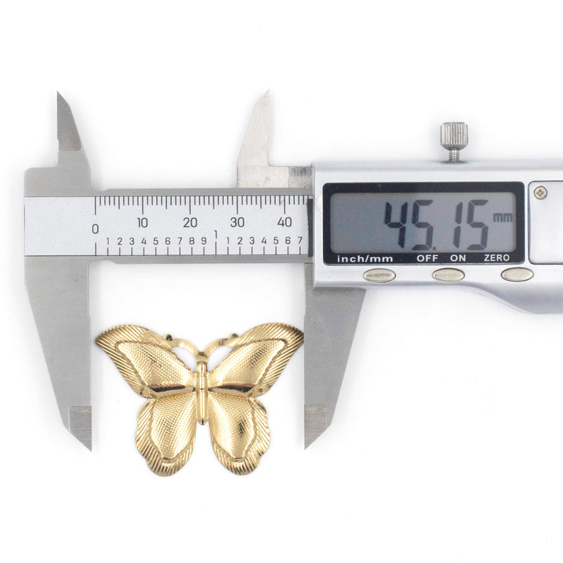 Metal Art Butterfly | Size : 45mm | 20 Pcs ( F-6-8 )