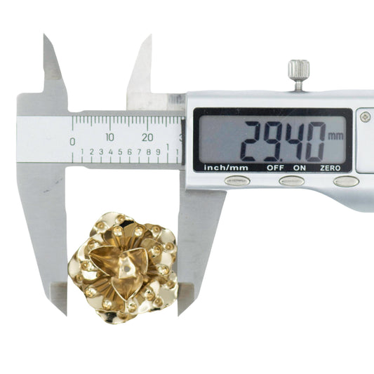 Metal Art Flower | Size : 30mm | 10 pcs ( F-8-11 ) | MA497