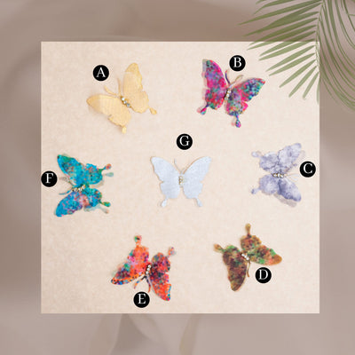 Fabric Butterfly | Size : 48MM | 25PCS