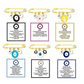Evil Eye Charms Brooch Pin | Size : 50mm | Qty : 1pc | BP13