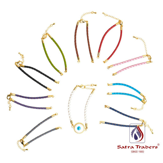 Leather Bracelet Cord | Size : H-66mm W-3mm | Qty : 1pc | B11