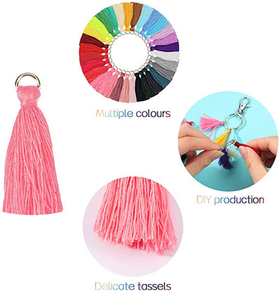 Cotton Tassel with Jump Ring | Length 25mm |  20Pcs